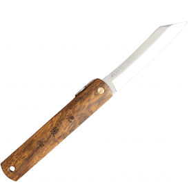 Higonokami Handmade Folding Carving knife 75mm Ironwood Handle