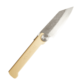 Higonokami Handmade VG10 Folding Knife Hammered Finish with Leather sheath outdoor Kitchen knife