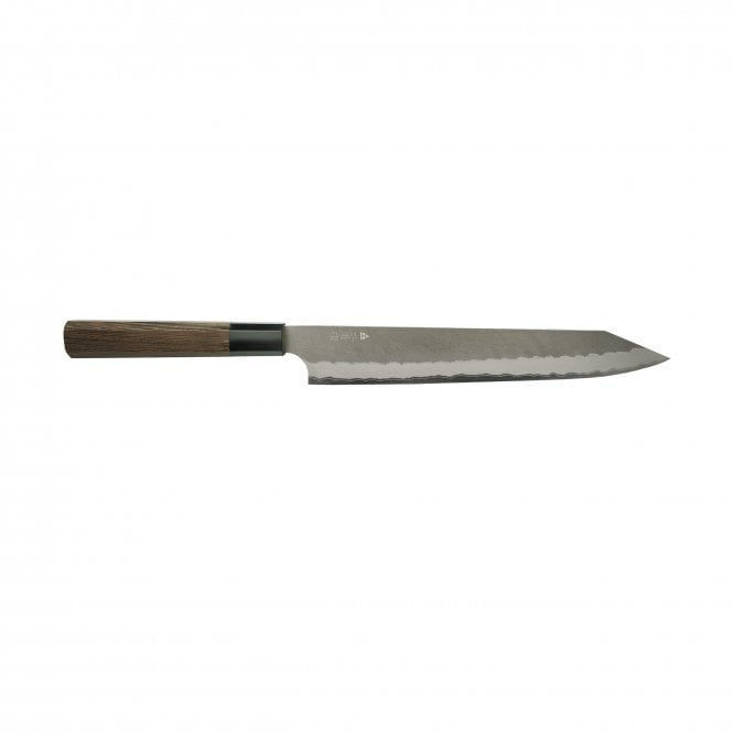Nigara Hamono Aogami Super Steel Tsuchime Kiritsuke Sujhiki 255mm Wenge Black Buffalo Handle