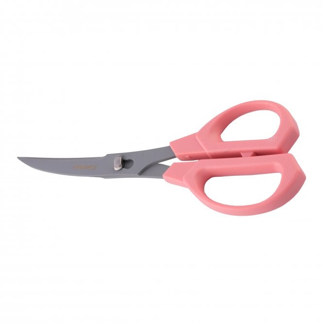 Nikken NIK-CU-18P Kitchen Scissors Curvy Pink