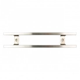 12" Magnetic Stainless Steel Knife Rack with 6 Utensil Hooks and Wall Fixings