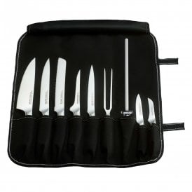 Rockingham Forge 10 Piece Knife Set with Soft Roll Case