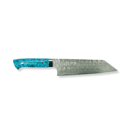 Saji Hot Forged VG10 Damascus Tsuchime Bunka 180mm — Made by Takashi Saji