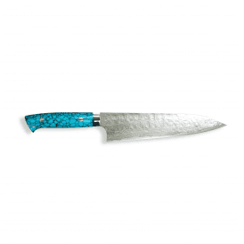 Saji Hot Forged VG10 Damascus Tsuchime Gyuto 210mm — Made by Takashi Saji