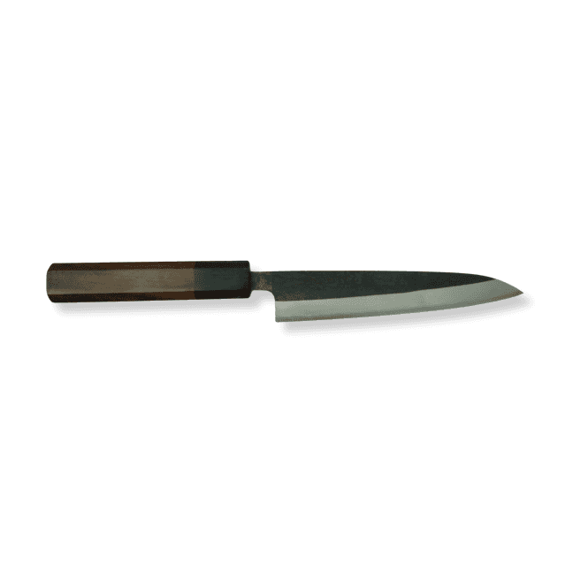 Sakoda Hamono Hot Forged Shirogami (White #2) Carbon Steel, Petty (150mm) with Red Sandalwood Handle