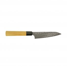 SG2 Damascus Petty 150mm Teak Black Buffalo Handle