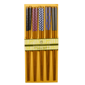 Susutake Wamon 5 Piece Chopsticks