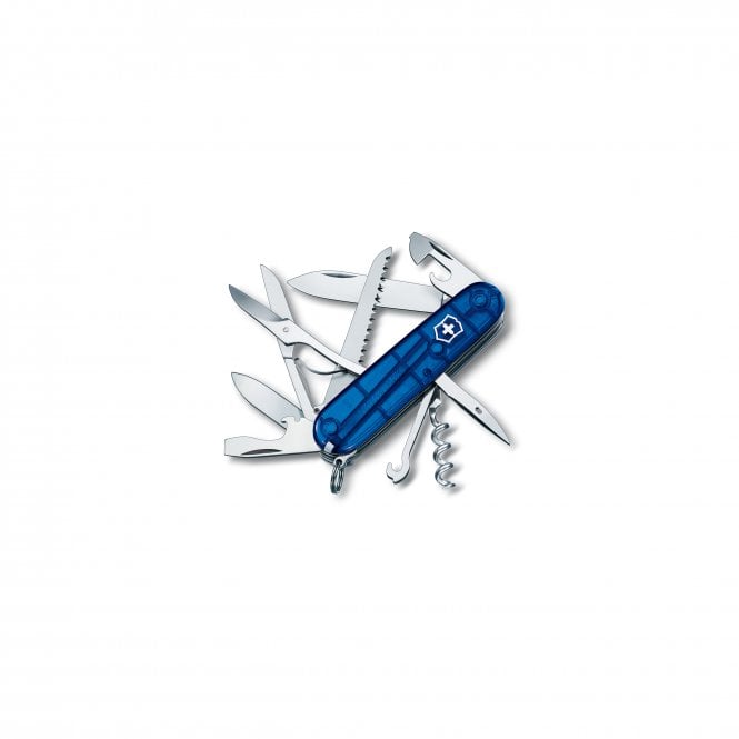 Swiss Army Knives Huntsman, 91 mm, blue transparent