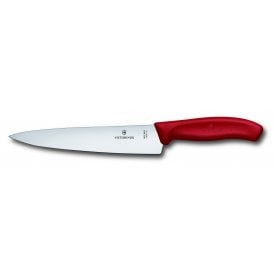 Chef's knife, 19cm, straight, red, blister