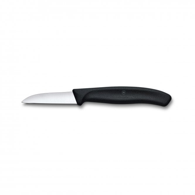Swiss Classic Paring Knife, 6cm, Straight, Black