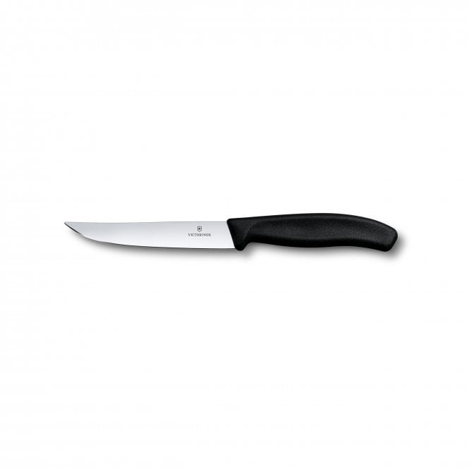 Swiss Classic Steak knife, 12cm, straight, black