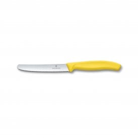 Tomato and table knife, 11cm, wavy, yellow