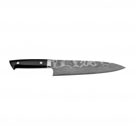 Takeshi Saji VG-10 Damascus  21cm Gyuto with Black Micarta Handle