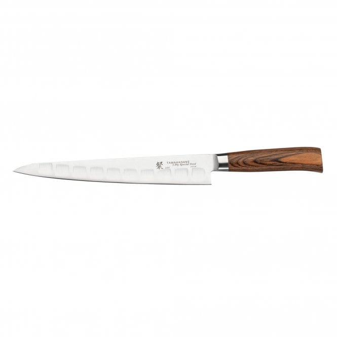 Tamahagane San SN-1213 Fluted Slicing Knife 24cm