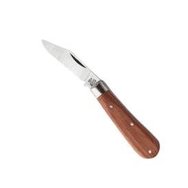 Hardwood Handle Clip Point Pocket Knife