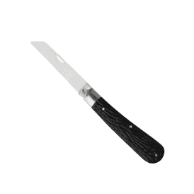 Square Lambfoot Pocket Knife â€“ Black Imitation Stag