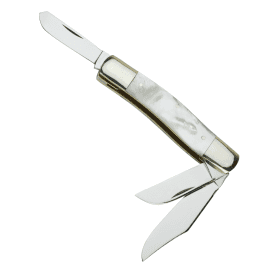 Triple Blade Stockmanâ€™s Pocket Knife â€“ Mother of Pearl