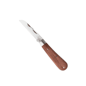 Twin Blade Hardwood Handle Pocket Knife