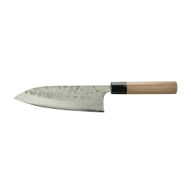 TNK-T180GY-WN Matsubara Hamono Tsuchime Aogami Clad Gyuto Knife 18cm