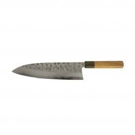 TNK-T240GY-WN Tanaka Tsuchime Super Aogami 24cm Aogami Chef's/Gyuto Knife