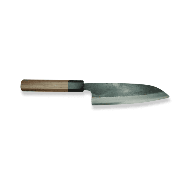 Yamashin Tosa Hot Forged Shirogami Santoku 165mm — Made by Yamashin