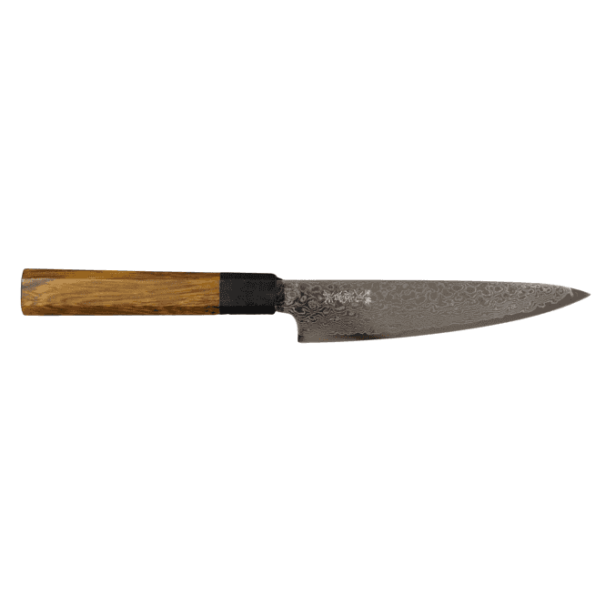 Yoshida Hamono Yoshida Hamono Kyusakichi 69 Layered Damascus ZA-18 Steel Blade 15cm Utility Knife