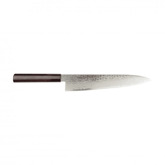 Yoshida Hamono Kyusakichi 69 Layered Damascus ZA-18 Steel Blade 24cm Gyuto Knife