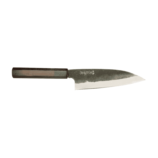 Yoshida Hamono Kyusakichi Aogami 17cm Santoku Funayuki Knife