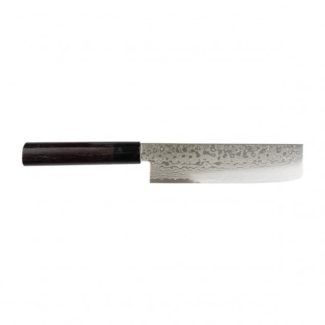 Yoshida Hamono Kyusakichi 69 Layered Damascus  ZA-18 Steel Blade 16.5cm Nakiri Knife