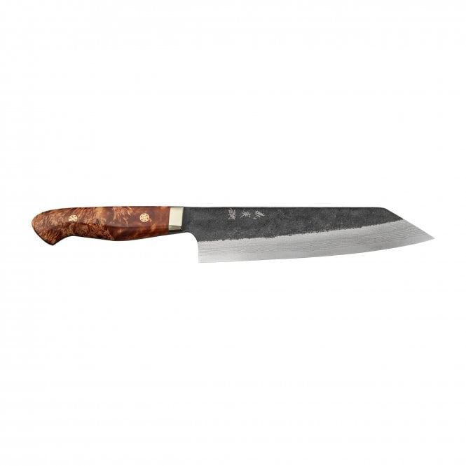 Yoshimi Kato Yoshimi Kato AS Kurouchi Damascus Bunka with Maple wood handle