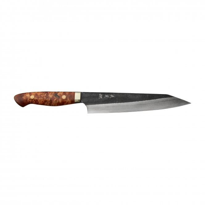Yoshimi Kato Yoshimi Kato AS Kurouchi Damascus Sujihiki180 with Maple wood handle